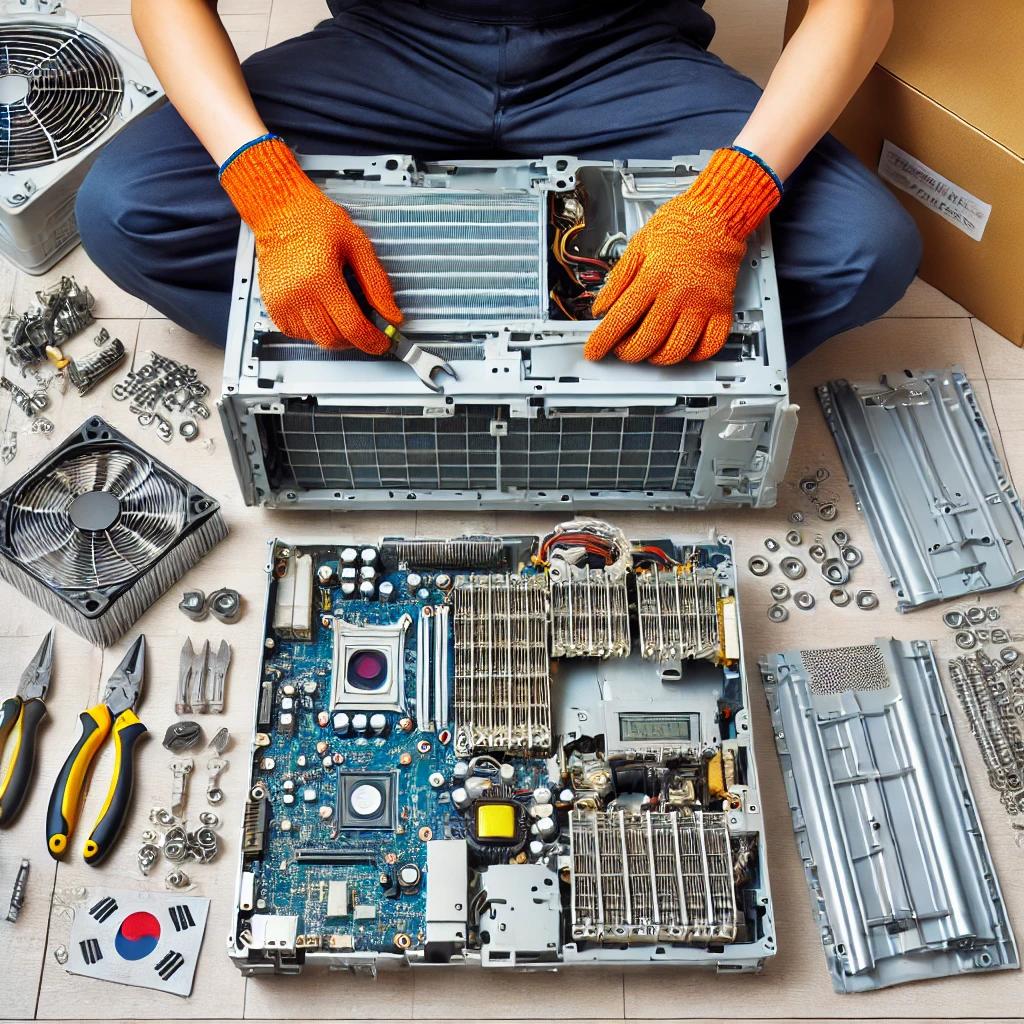 에어컨 부품 분해 청소.jpg